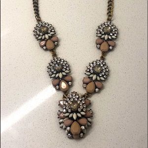 Beautiful Geometric Stone Statement Necklace
